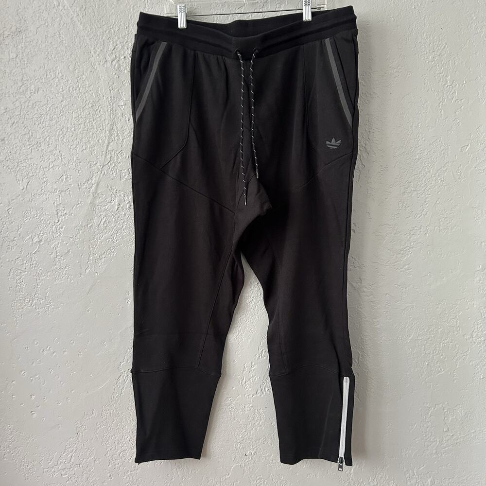 adidas Originals SP LXE Ankle Zip Pant Mens 2XL Black Track Joggers Tapered NWT